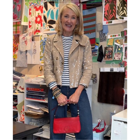 Frances Valentine▪️Long Sleeve Striped Tee - Picture 2 of 8